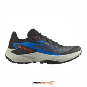 Zapatilla hombre Salomon Genesis | BLACK/FRENCH BLUE/CHERRY