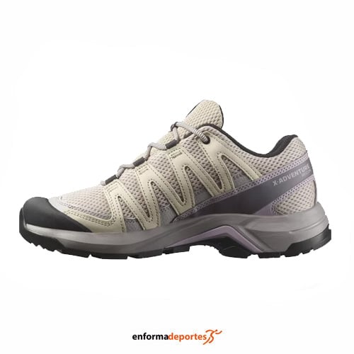 Zapatilla mujer Salomon X-Adventure Recon | OXFORD TAN/RAINY DAY/NIRV - Imagen 3