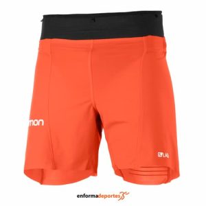 PANTALON CORTO HOMBRE SALOMON S/LAB SENSE 6» | RACING RED