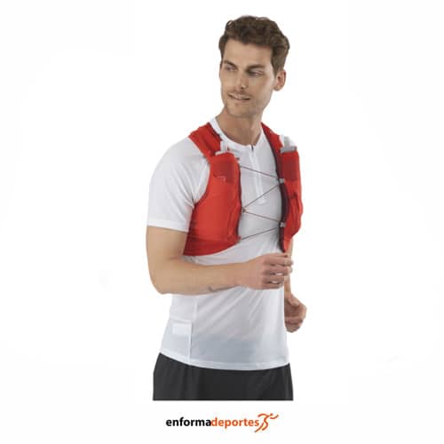 CHALECO HIDRATACION SALOMON SENSE PRO 5 WITH FLASKS FIERY RED/CABERN | FIERY RED/EBONY/CABERNET - Imagen 2