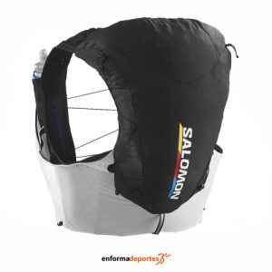 CHALECO HIDRATACION SALOMON ADV SKIN 12 RACE FLAG | BLACK/WHITE/