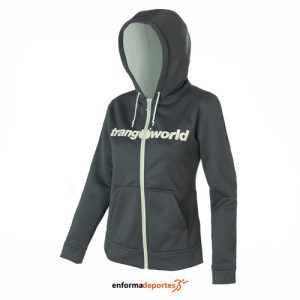 SUDADERA MUJER TRANGO LIENA | VERDE HOJA/MENTA