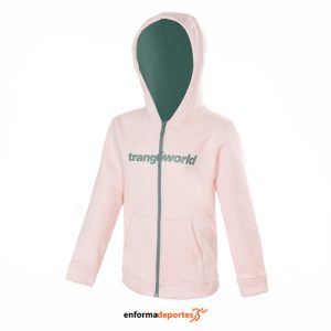 SUDADERA JUNIOR TRANGO OBY | ROSA/VERDE HOJA
