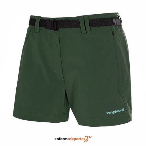 PANTALON CORTO MUJER TRANGO BAMBA | VERDE OSCURO