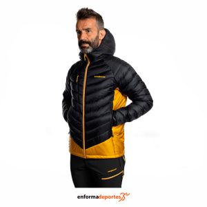CHAQUETA HOMBRE TRANGO MEDEL | NEGRO/AMARILLO