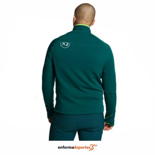 Pullover Hombre Trango Trx2 Stretch Evo | VERDE OSCURO - Imagen 2