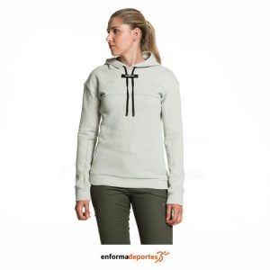 Sudadera Mujer Trango Beduk | GRIS CLARO