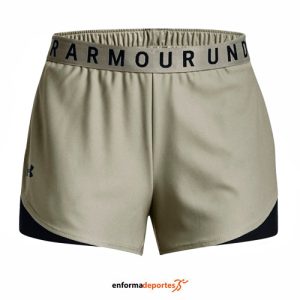 PANTALON CORTO MUJER UNDER ARMOUR PLAY UP 3.0 | GROVE GREEN/BLACK/BLACK