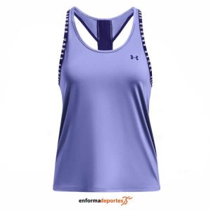CAMISETA MUJER UNDER ARMOUR KNOCKOUT TANK | BAJA BLUE/SONAR BLUE/SONA