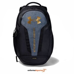 MOCHILA UNDER ARMOUR HUSTLE 5.0 BACKPACK | BLACK/BLACK MEDIUM HEATHE