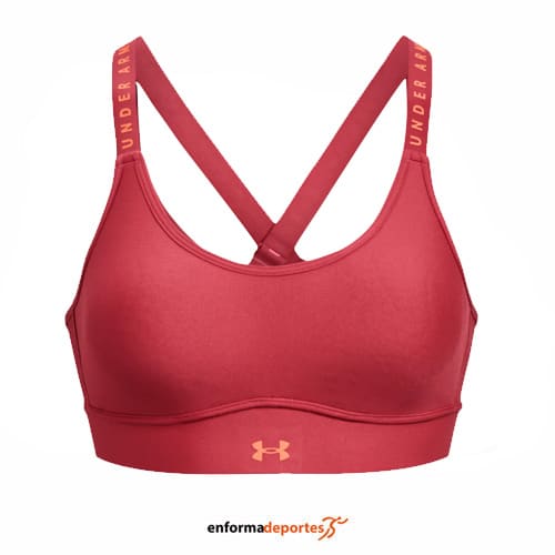TOP MUJER UNDER ARMOUR INFINITY MID COVERED | CHAKRA/AFTER BURN