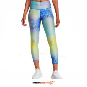 MALLA MUJER UNDER ARMOUR AOP ANKLE LEG | HALO GRAY/LIME YELLOW/BLA