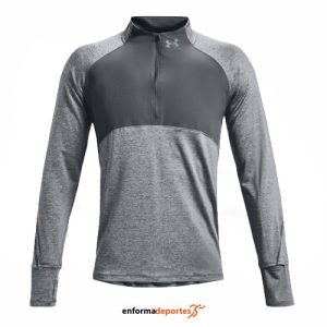 SUDADERA UNDER ARMOUR  QUALIFIER RUN 2.0 HZ | PITCH GRAY FADE HEATHER/P