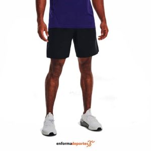 PANTALON CORTO HOMBRE UNDER ARMOUR WOVEN GRAPHIC SHORTS | BLACK/GLACIER BLUE