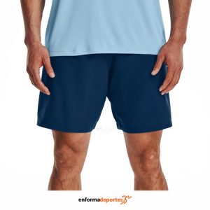 PANTALON CORTO HOMBRE UNDER ARMOUR WOVEN GRAPHIC | VARSITY BLUE/BLIZZARD
