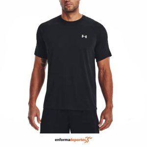 CAMISETA HOMBRE UNDER ARMOUR TECH REFLECTIVE SS | BLACK/REFLECTIVE