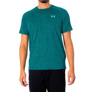 CAMISETA HOMBRE UNDER ARMOUR TECH TEXTURED SS | HYDRO TEAL/RADIAL TURQUOI