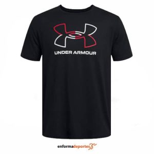 CAMISETA UNDER ARMOUR GL FOUNDATION UPDATE SS | BLACK/RED/WHITE