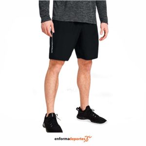 Pantalon corto hombre Under Armour Woven Wdmk | BLACK/WHITE