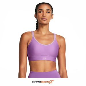 TOP MUJER UNDER ARMOUR INFINITY MID 2.0 BRA | PROVENCE PURPLE/PURPLE AC