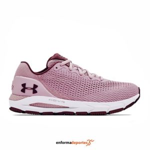 ZAPATILLA MUJER UNDER ARMOUR HOVR SONIC 4 | MAUVE PINK/WHITE/ASH PLUM