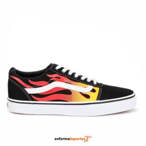 ZAPATILLA HOMBRE VANS MN WARD | (FLAME) BLACK/WHITE