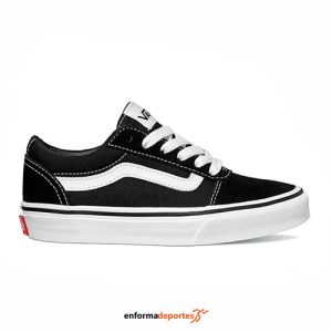 ZAPATILLA JUNIOR VANS YT WARD | (SUEDE/CANVAS)BLACK/WHITE
