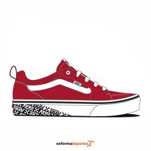 Zapatilla Junior Vans Yt Filmore | RED/WHITE